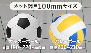 ネット網目100mmサイズ