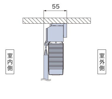 天井付け