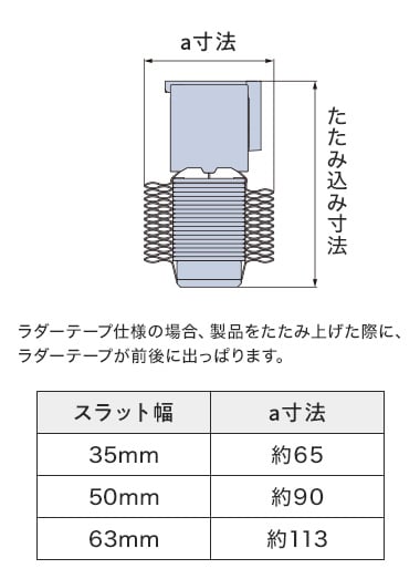 ラダーテープ仕様の場合