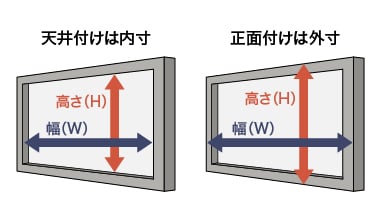 ウッドブラインドのサイズの測り方