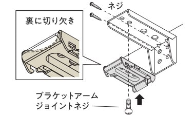 ブラケットの取付け（正面付けの場合）