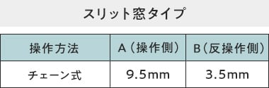 スリット窓タイプ