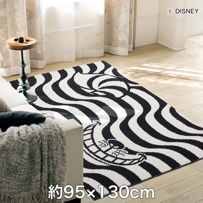 スミノエ ディズニーラグマット Alice Cheshire Cat Rug チェシャ猫ラグ 約95 130cm Resta